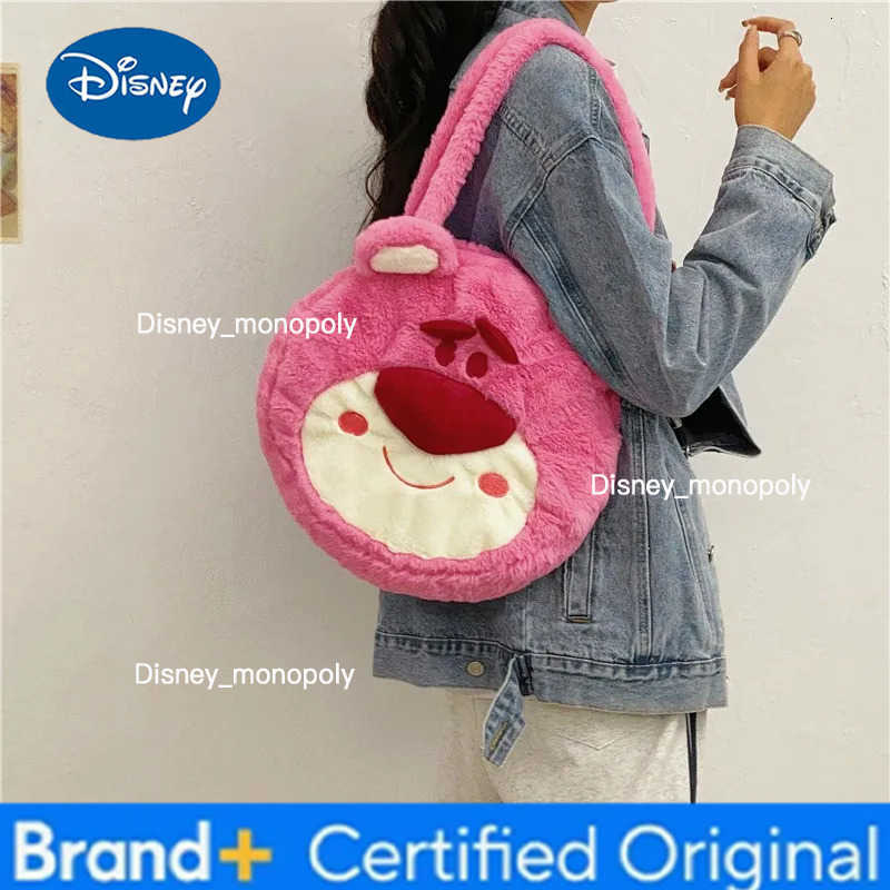 Disney Fall New Fashion Plush Cartoon Winnie The Pooh Shoulder Bag Womens Casual Cute Tote Bag H251225