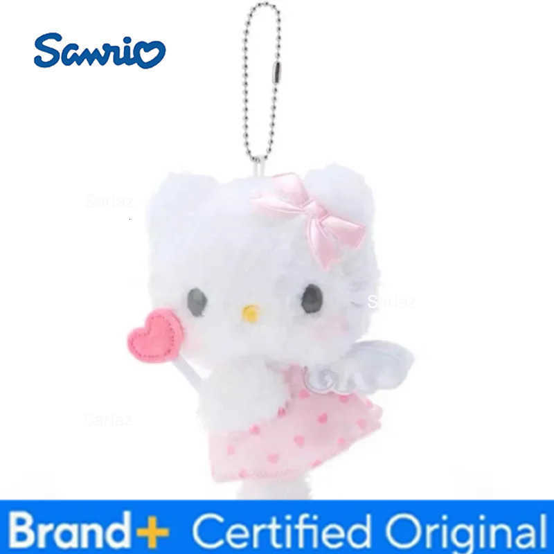 Sanrio 12cm Hello Kitty My Melody Kuromi Plush Keychain Pendant Cute Dream Angel Series Bag Pendant Girls Birthday Xmas Gifts H251225