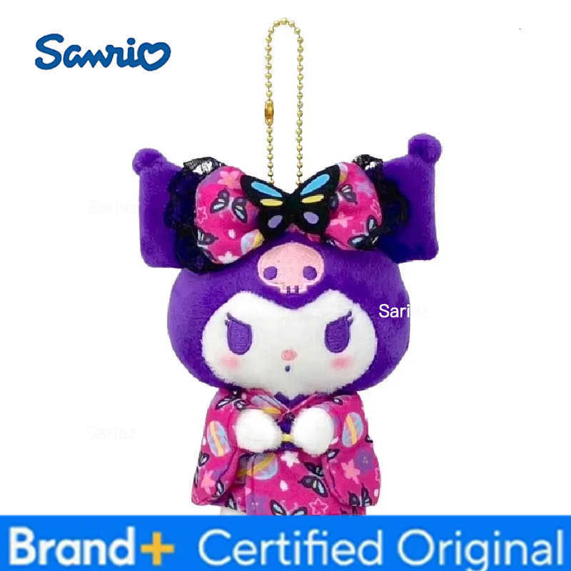 Sanrio New Kawaii My Melody Kimono Plush Keychain Cute Doll Plush Toy Ornament Cherry Blossom Doll Christmas Gift H251225