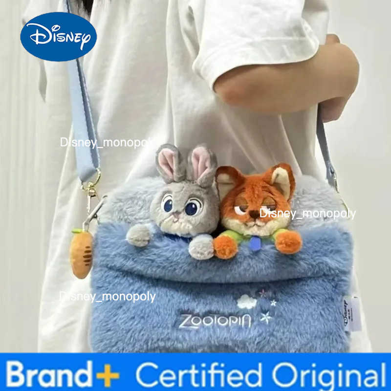 Disney Hot Anime Zootopia 2 Crossbody Bag Cartoon Judy Nick Doll Large Capacity Hand-held Backpack Gifts H251225