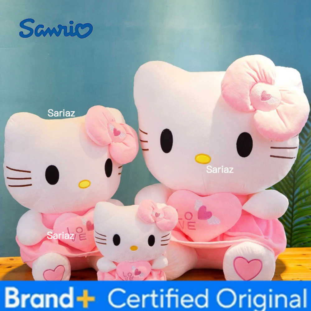 Sanrio Bonito ol kitty rosa brinquedos de pelcia anime dos desenhos animados plushie boneca macio recheado travesseiro brinquedos par H251225