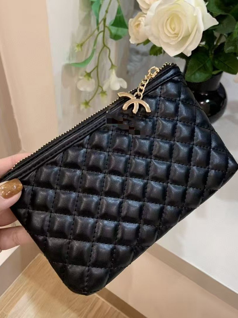 Designer Cases New Quilted PU Clutch Bag - Minimalist Daily Crossbody Purse & Makeup Organizer