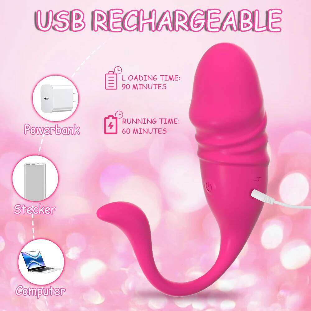 APP Wireless Bluetooth G Spot Vibrator Women Telescopic Dildo Clitoris Stimulator Vagina Love Egg Panties Sex Toys for Adult 25L1225