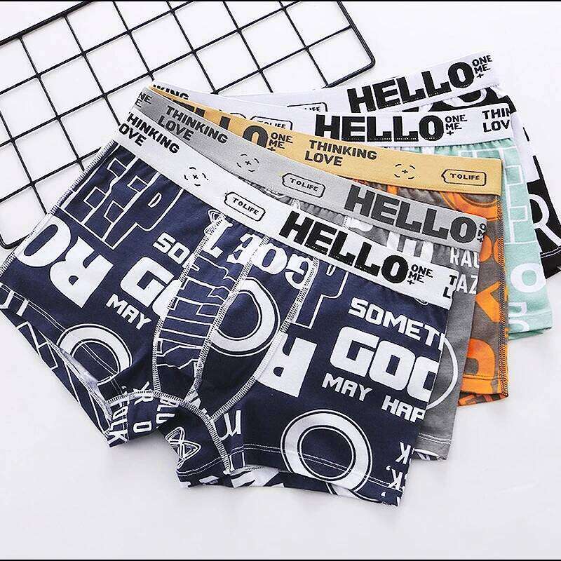 Men Underwear BoxerShorts Cotton Man Panties Male Boxers Breathable Comfortable Mens Printed Underpants Sexy cuecas calzoncillos X251225