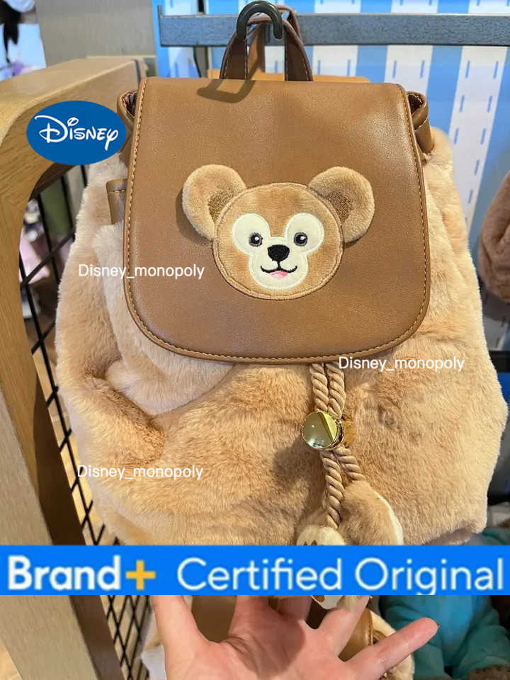 Disney Cartoon Backpack Duffy Bear Anime Plush Large Capacity Shoulder Bag Leisure Portable Plush Kawaii Handbag Girls Gifts H251225