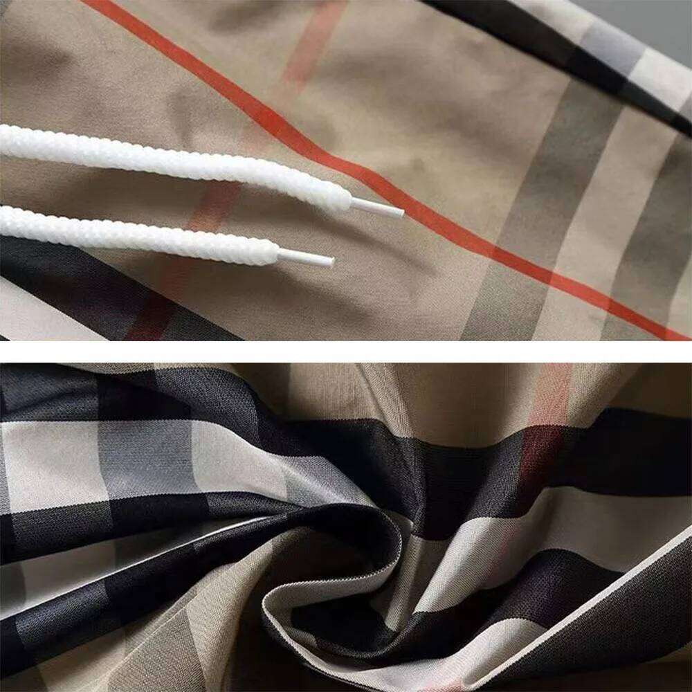 Designer Clothes Cropped Men S Classic Striped Plaid Color Block Summer Thin Casual Quick Dry Beach Simple Stylish Relaxed Fit Moto Shorts Hot Selling