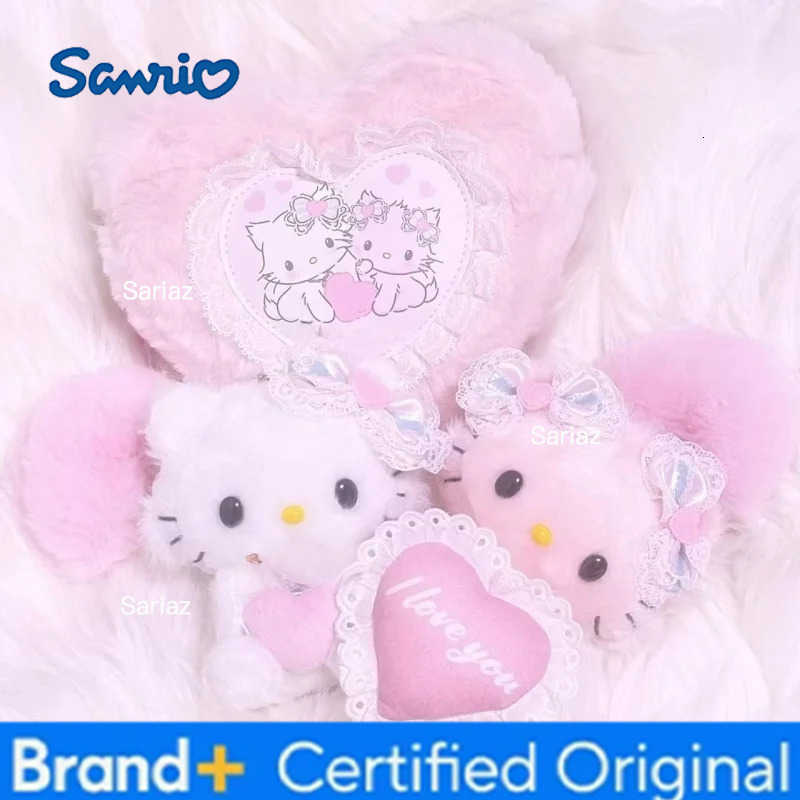 Sanrio NEW 50th Hello Kitty Sweet bow Charmmy Kitty Stuffed Plush Doll pendant Cartoon Kitty Plush toy heart kitten bag charm H251225