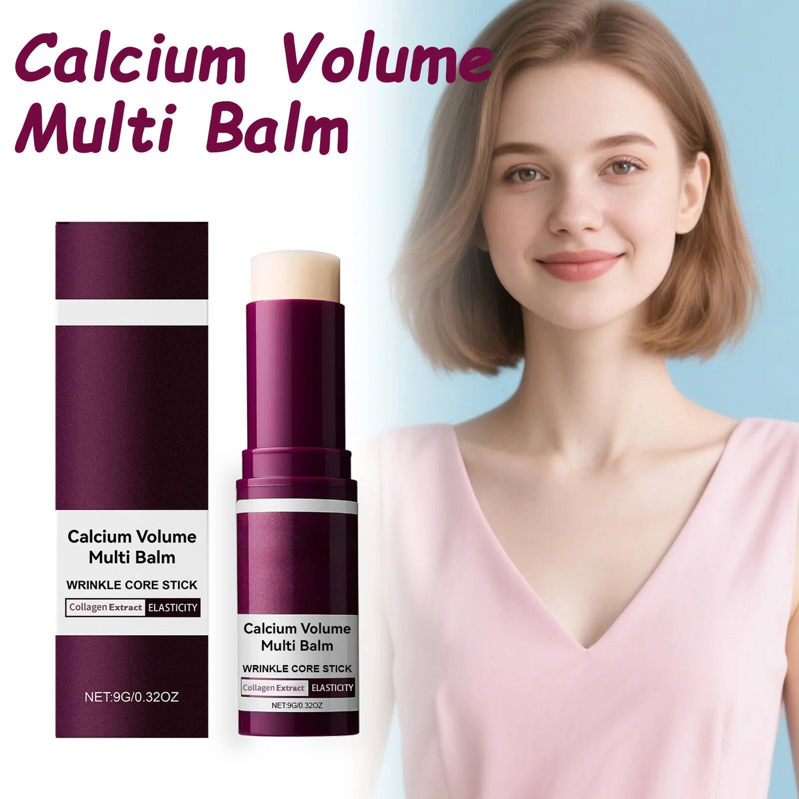 Bestseller Calcium Volume Multi Balm Hydrating Anti Aging Fade Fine Lines Firming Skin Brightening Nourishing Collagen Moisturing Stick ddmySat