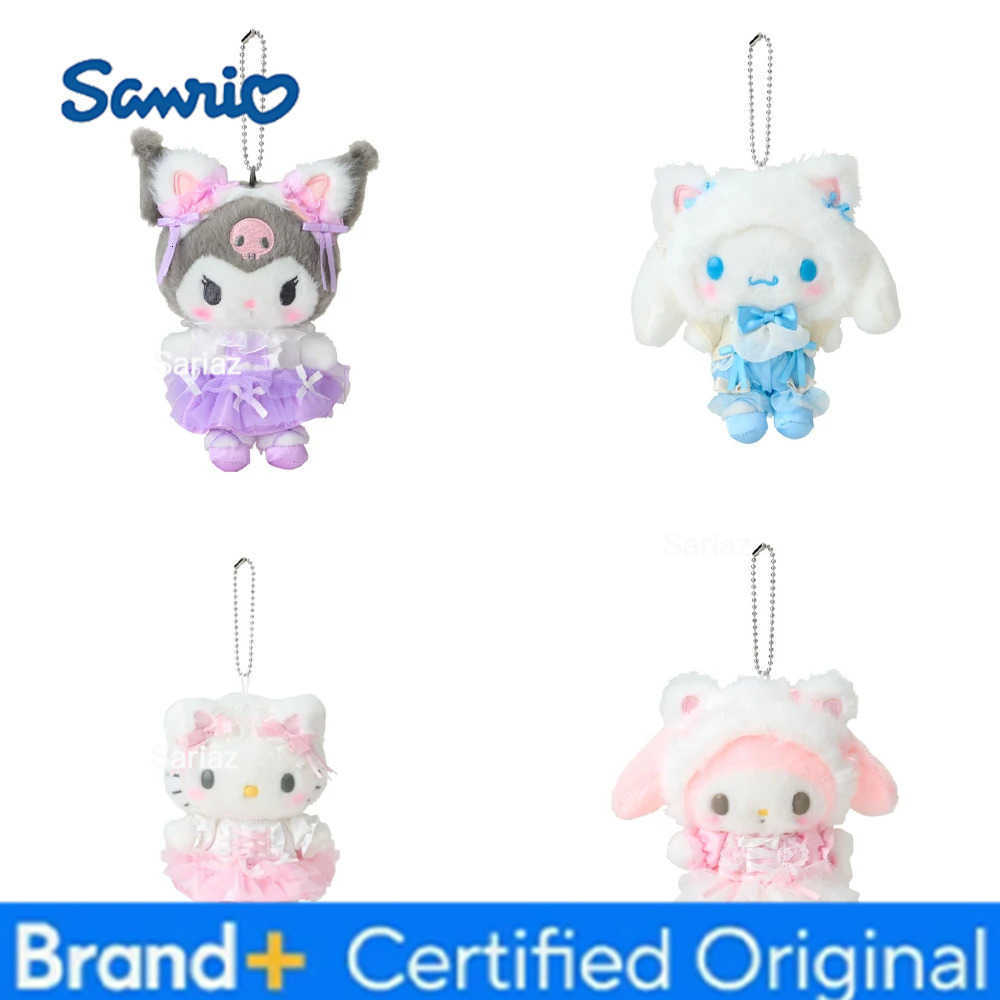 Sanrio Anime New Hello Kitty My Melody Kuromi Plush Toy Pendant Y2K Japanese Cartoon Popular Plush Toy Bag Keychain Pendant Gift H251225