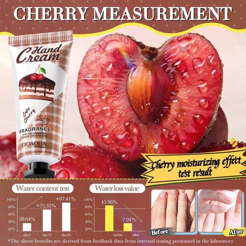 1/5pcs BIOAQUA Fruit Hand Cream Jasmine Moisturizing Nourishing Hydrating Hands Moisturizer Skin Care X251225