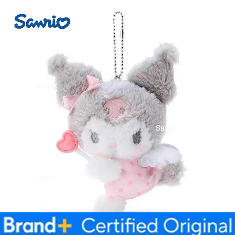 Sanrio 12cm Hello Kitty My Melody Kuromi Plush Keychain Pendant Cute Dream Angel Series Bag Pendant Girls Birthday Xmas Gifts H251225