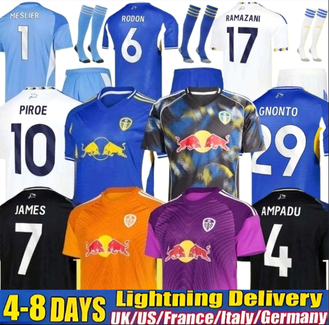 LEEDS UNITEDSS25 26 BAMFORD Retro Llorente Soccer Jerseys Home Away 2025 2026 Adams Aaronson HARRISON Sinisterra JAMES Maillots De Football Kids Kit