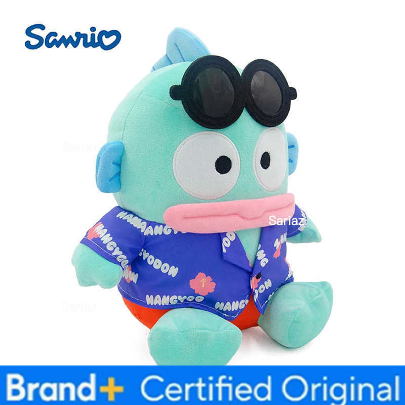Sanrio Genuine Hangyodon Plush Dolls T-shirts Style Stuffed Pillow Anime Cartoon Hanton Plush Toys Home Decor Kids Birthday Gift H251225