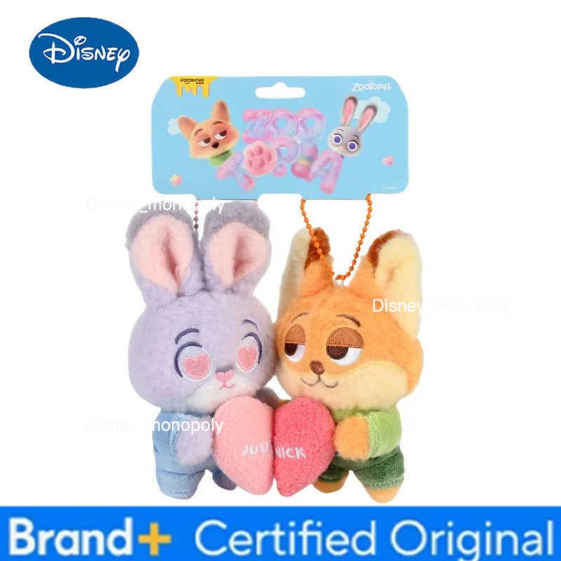 Disney Original Plush Toys for Girls Zootopia Judy Nick Pendant Backpack Charm Bag Accessories Bag Doll Girls Room Decor H251225