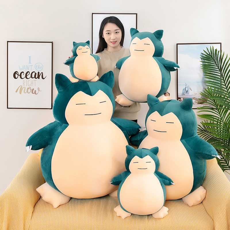 Pokemon Doll Pokemon 30-60Cm Lovely Pokmon Snorlax Plush Toys Big Anime Character Snorlax Doll Soft Stuffed Pillow Cushion Birthday Gifts Hot Sell