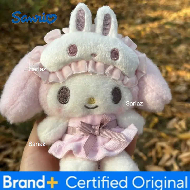 Sanrio Kawaii My Melody Bag Pendant Doll Pajamas Eye Mask Series Pendant Key Chain Birthday Gift H251225