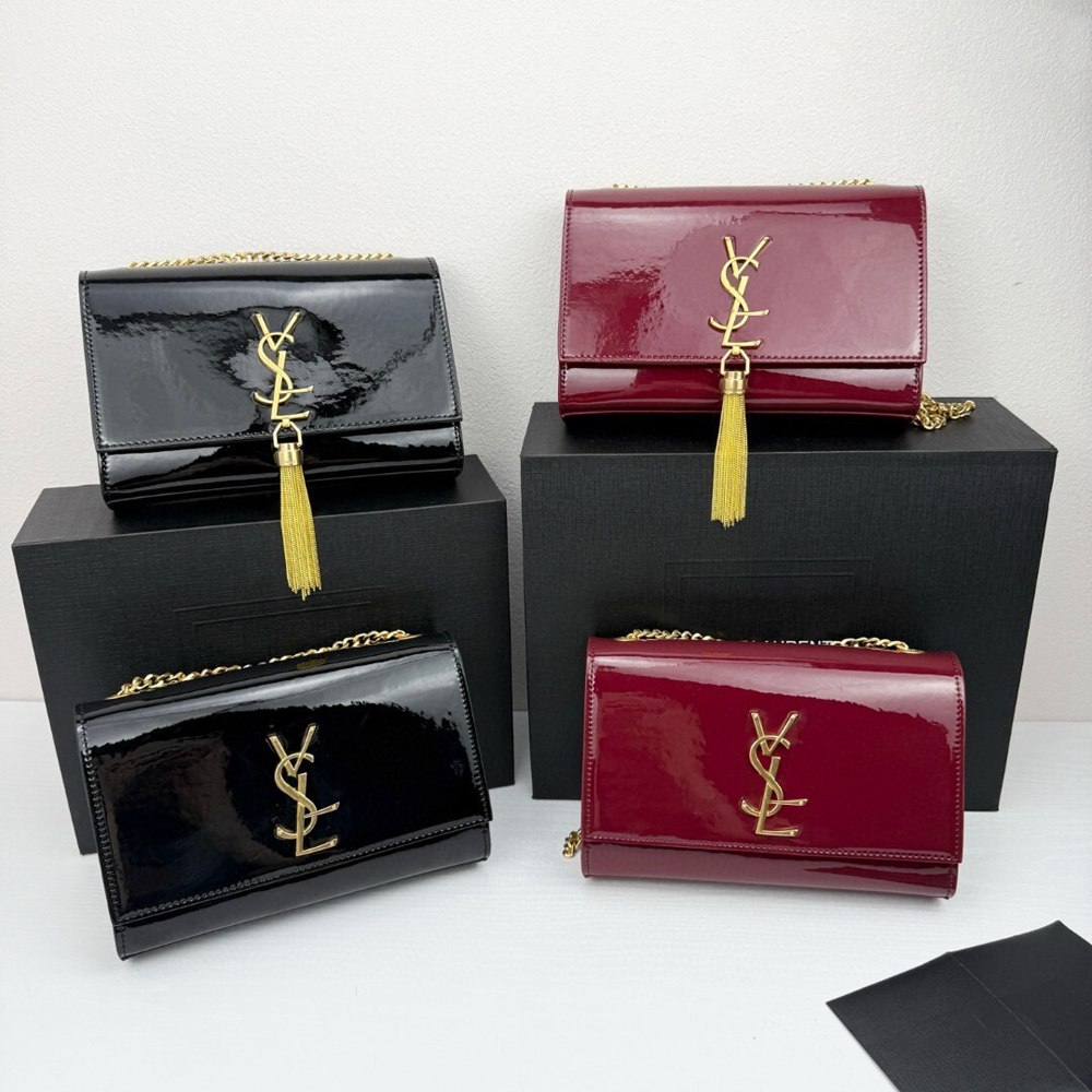 Designer Bag Shoulder Bag Wallet Luxury Bag High Quality Women's handbag Purse Crossbody Bag Bright Face Cow Leather tassel Bag Wallet Black Chain Bag Underarm bag