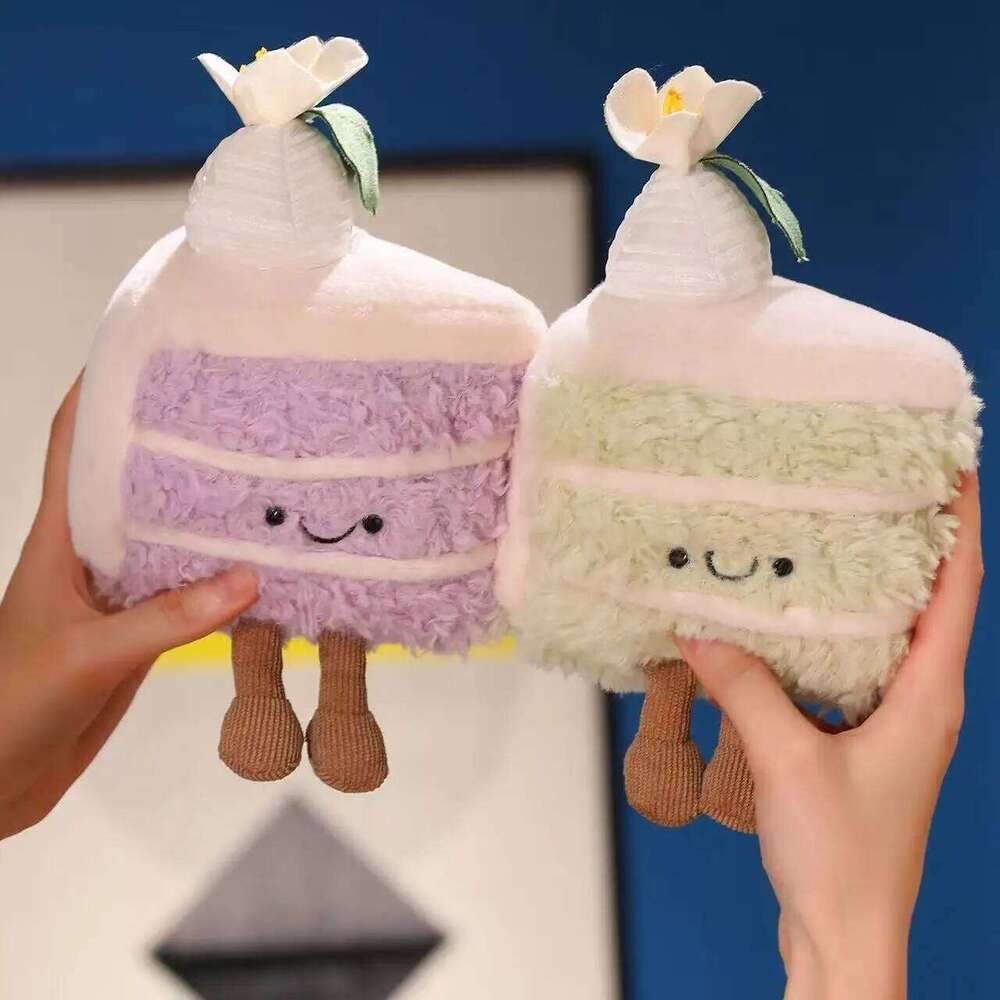 The latest sliced cake series Kawaii stuffed plush toy cartoon anime cute pillows children's birthday gifts fun dolls X251225