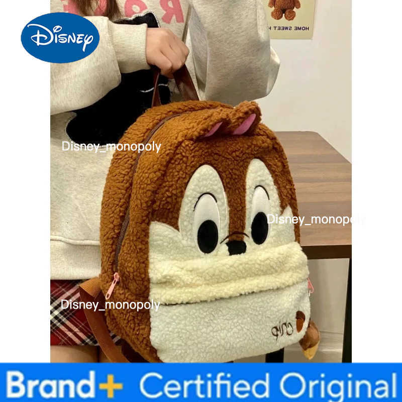 Disney Chichititis New Backpack Luxury Brand Womens Backpack Large and Capacity High-quality Cartoon Cute Student Schoolbag H251225