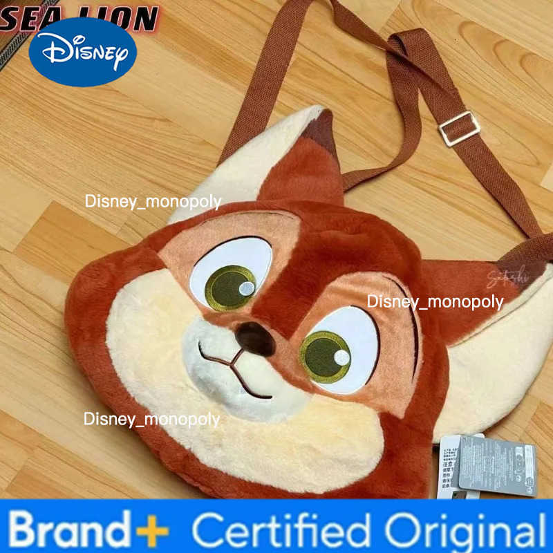 Disney New Nick Wilde Cartoon Simple Cute Kawaii Plush Crossbody Bag Gift Creative Anime Character Exquisite Backpack Wholesale H251225