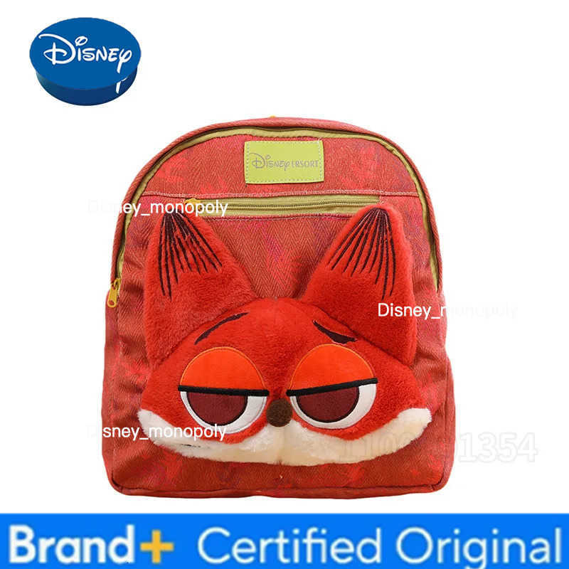 Disney Judy Nick New Childrens Schoolbag Cartoon Cute Doll Student Schoolbag Fashion Trend 3D Childrens Backpack High Quality H251225