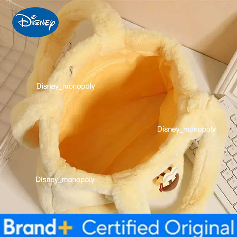 Disney Winnie The Pooh Shoulder Bag Anime Plush Toy Kawaii Large-Capacity Cartoon Leisure Handbag Kid Christmas Girl Gifts H251225
