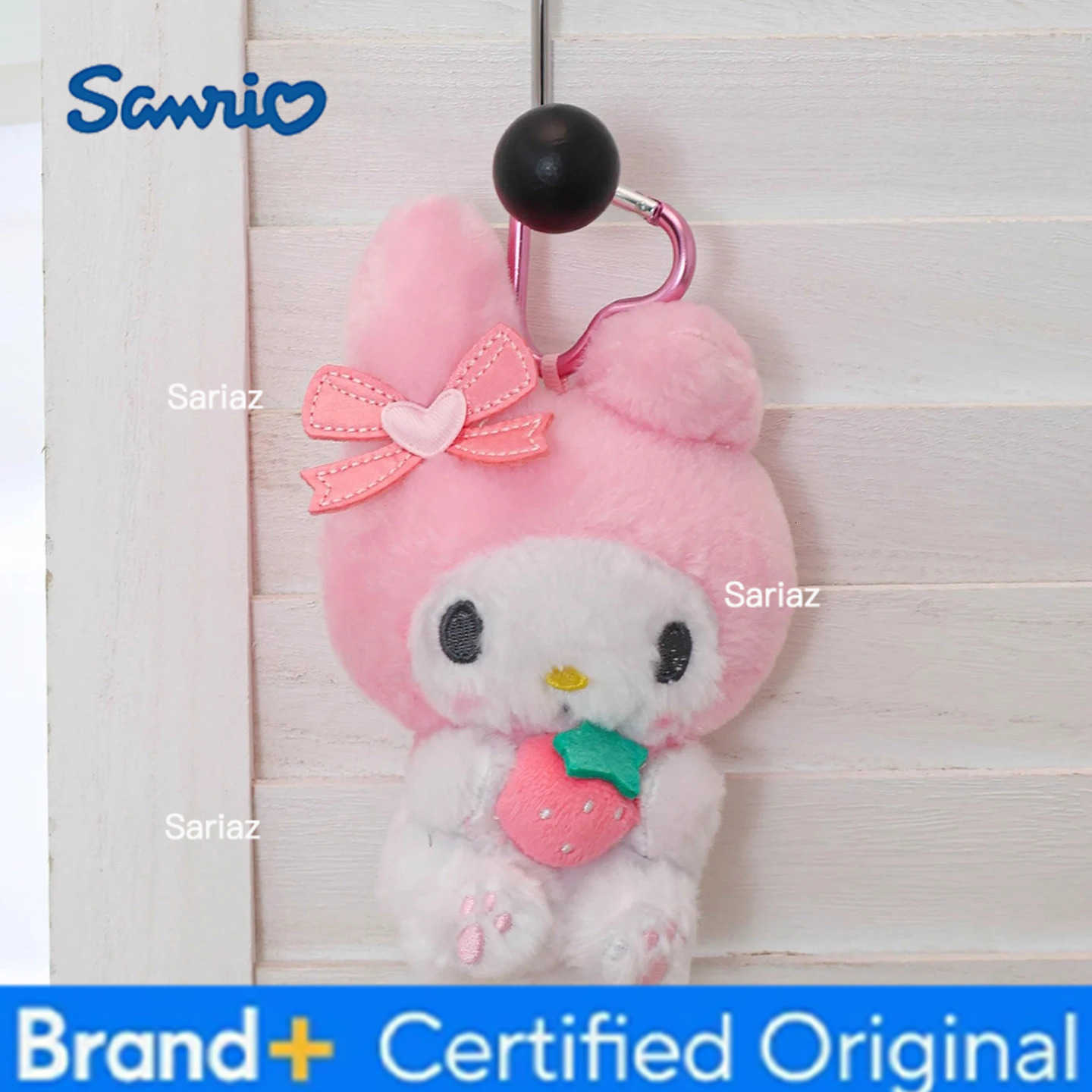 Sanrio Hello Kitty Kuromi Melody Cinnamoroll Stuffed Toys Pendant Cute Plush Toys Keyring Anime Keychain Birthday Christmas Gift H251225