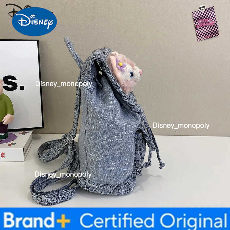 Disney New 3D Doll Backpack Fashionable High Quality Student Backpack Cartoon Lightweight Large Capacity Girl Travel Backpack H251225
