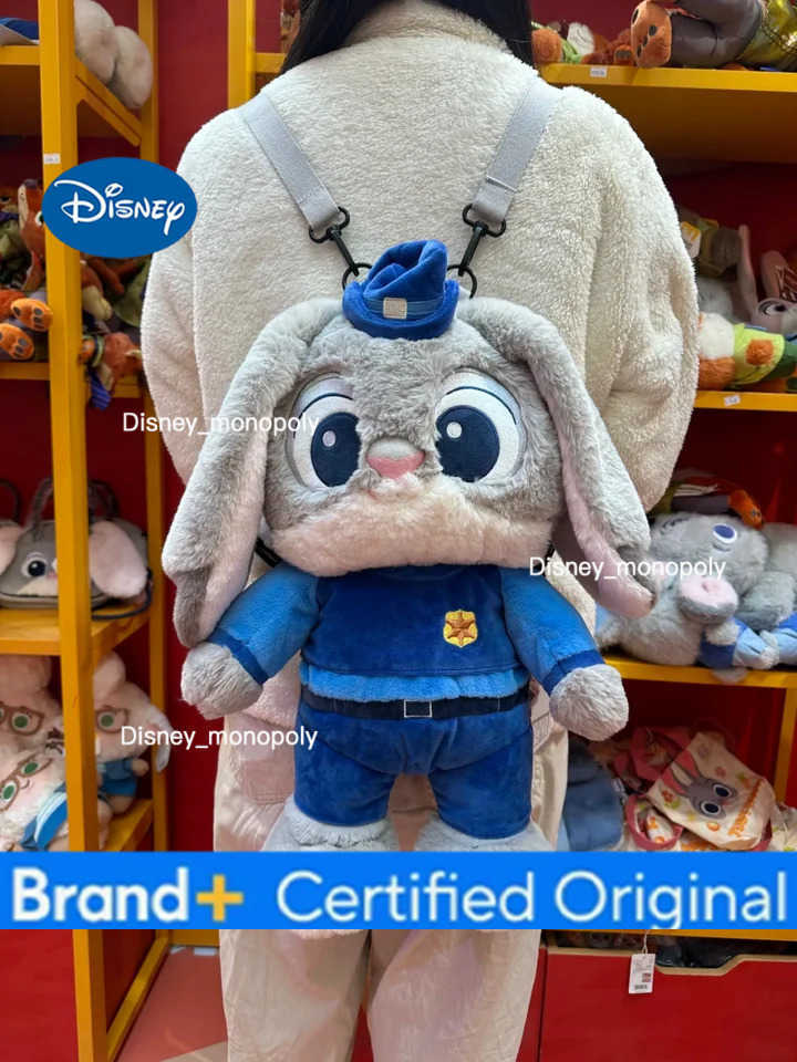 Disney Genuine Cute Kawaii Donald Duck Plush Backpack Doll Winnie The Pooh Judy Nick Lotso Cartoon Figure Bag Anime Peripheral Toy H251225