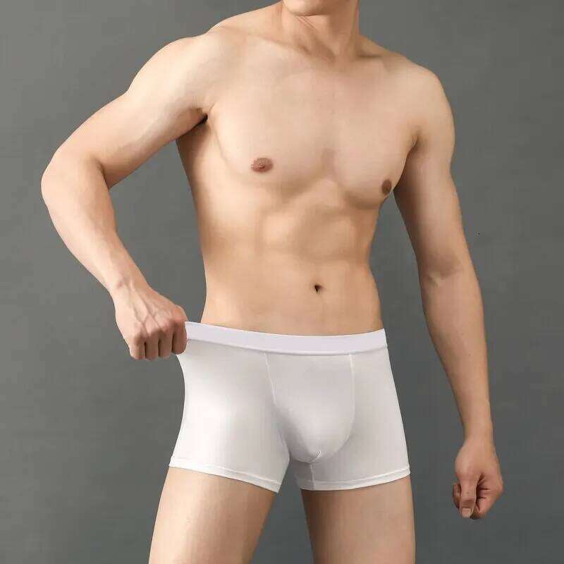 8Pcs Men Underwear Stripe Boxers Breathable Mans Boxer Solid Underpants Comfortable Shorts Sexy Lingerie L-4XL 8pcs/Lot X251225