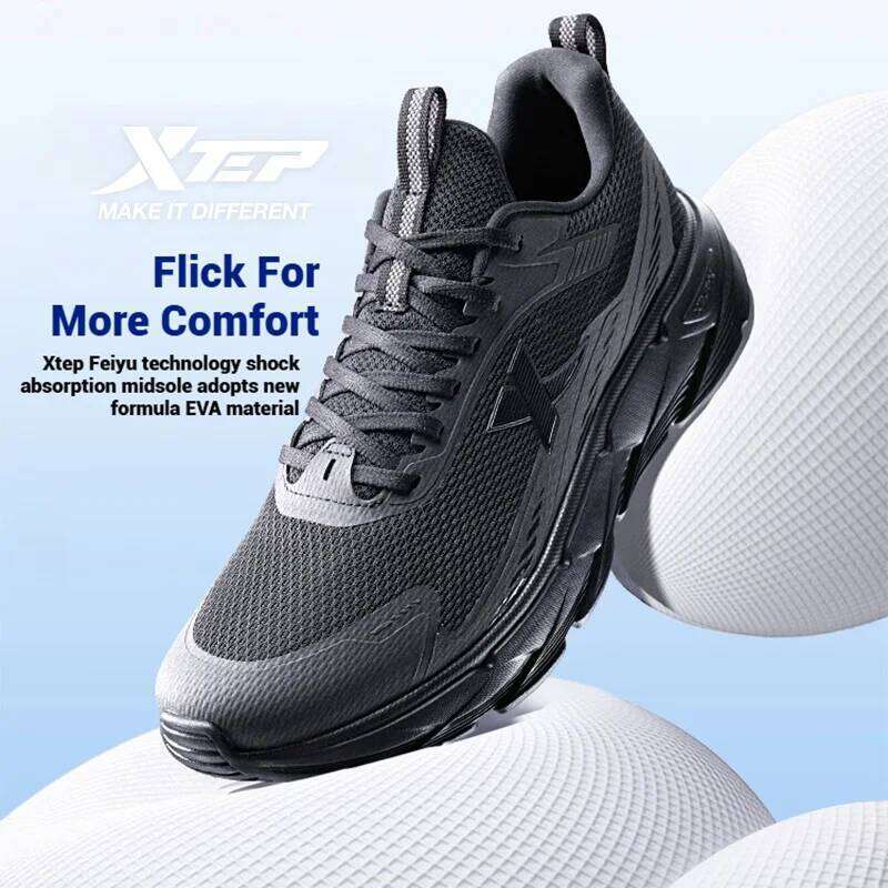 Xtep Light Joy 2 Running Shoes for Men 2025 Spring Balanced Shock-absorbing Non-slip Wear-resistant Sport shoes 875119110018 X251225