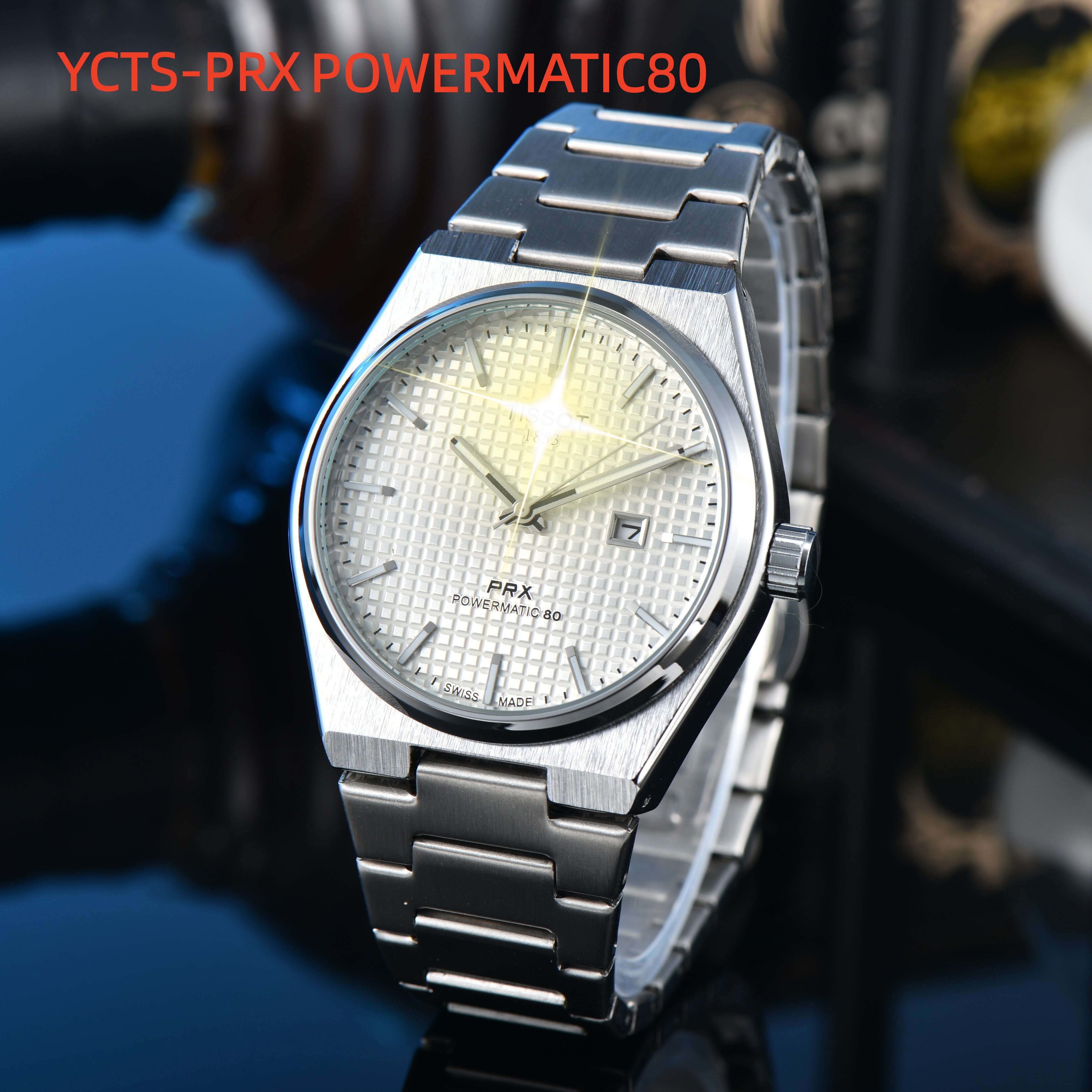 Mens 1853Tissity watch designer Luxury quartz movement watches high qualit rose gold stainless steel strap sapphire Orologio PRX TISSOTITYly Wristwatches 8942