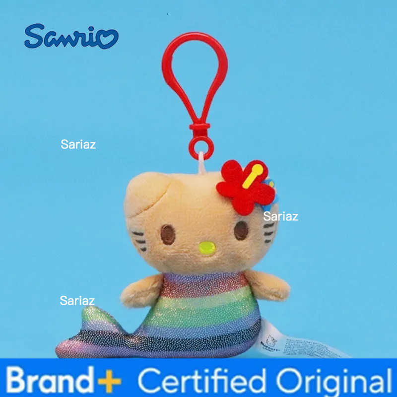 Sanrio Hello Kitty Pendant Keychain Plush Doll Bag Charm Cartoon Backpack Decoration Melody Anime Keyrings Holder Charm Jewelry H251225