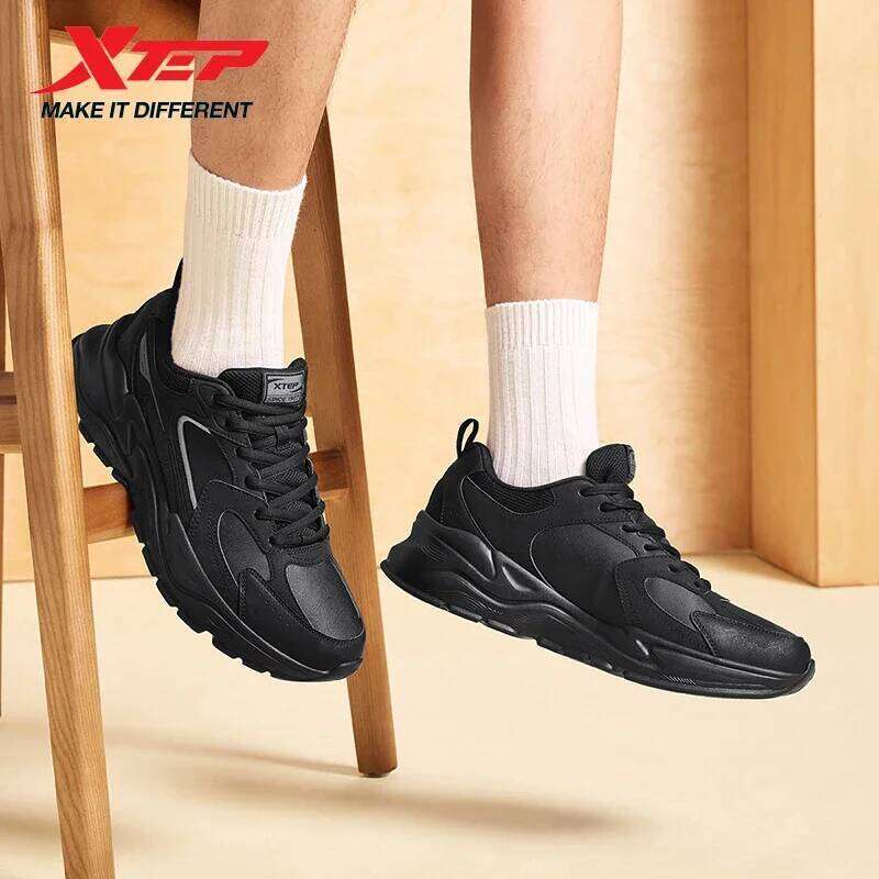 Xtep Men's Casual Shoes 2025 Winter Street Style Cushion Lightweight Wear-Resistant Breathable Walking Sneakers 875419320005 X251225