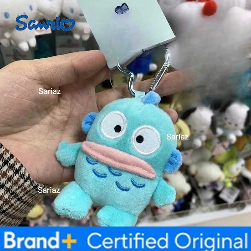 Sanrio Kawaii Sanrios Gudetama Sam Gudetama Ahiru no Pekkle Plush Doll Keychain Hangyodon keyring My Melody Stuffed Backpack Pendant H251225