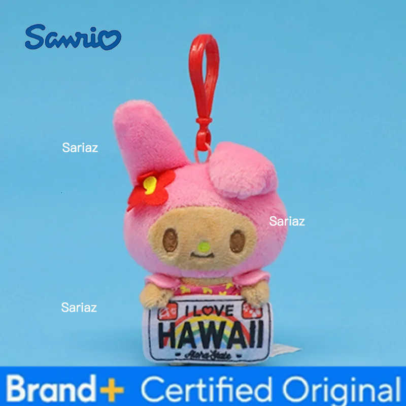 Sanrio Hello Kitty Pendant Keychain Plush Doll Bag Charm Cartoon Backpack Decoration Melody Anime Keyrings Holder Charm Jewelry H251225