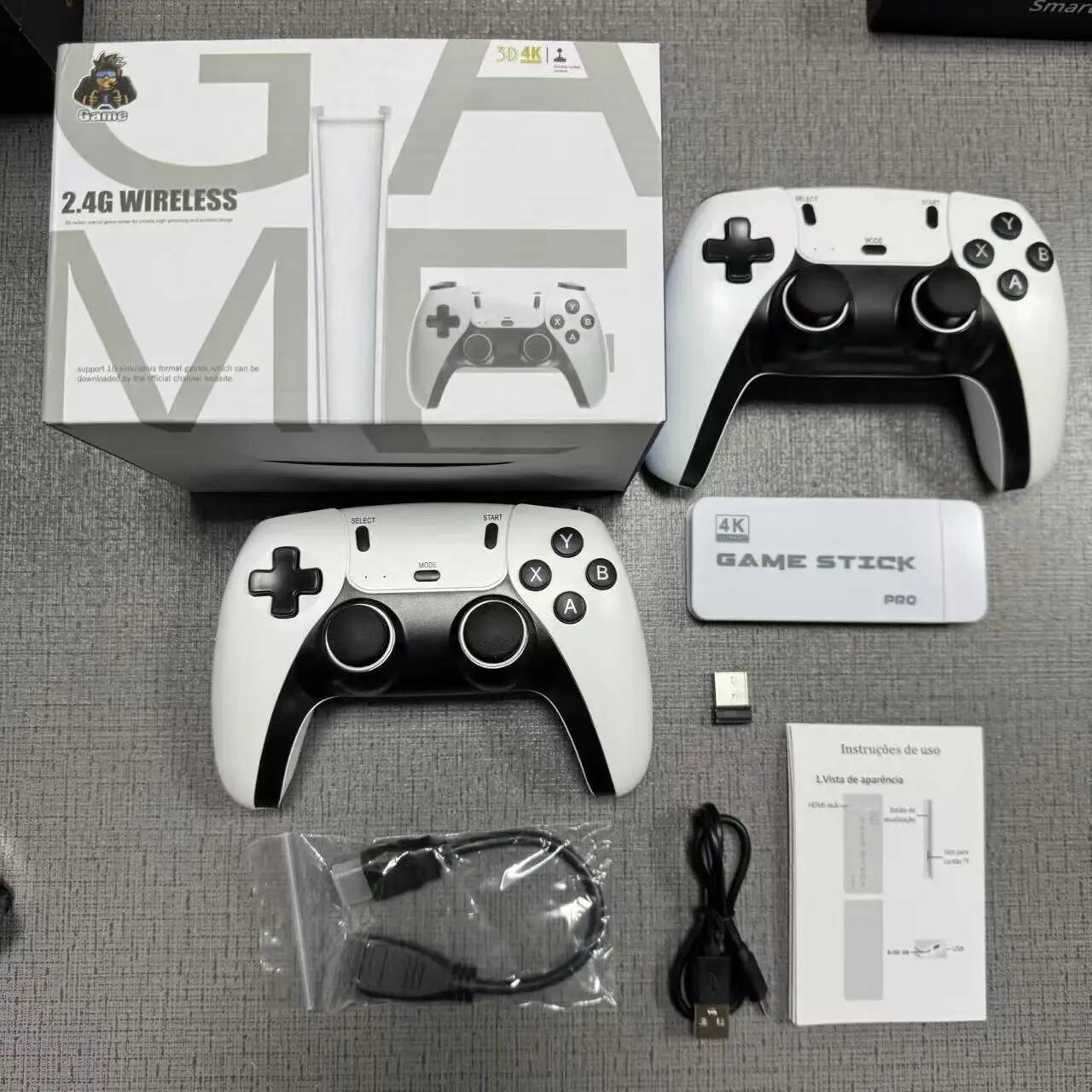 K TV Stick M Video Console Built in Games G Handheld Game Player Wireless Controller Retro Gamepad