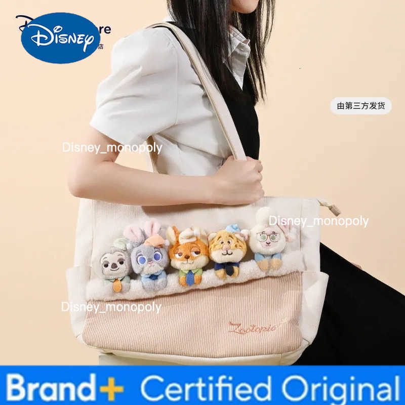 Disney Official Zootopia Single-shoulder Toy Story Edition Crossbody Bag And Commuter Plush Bag Girls Birthday GraduateGift H251225