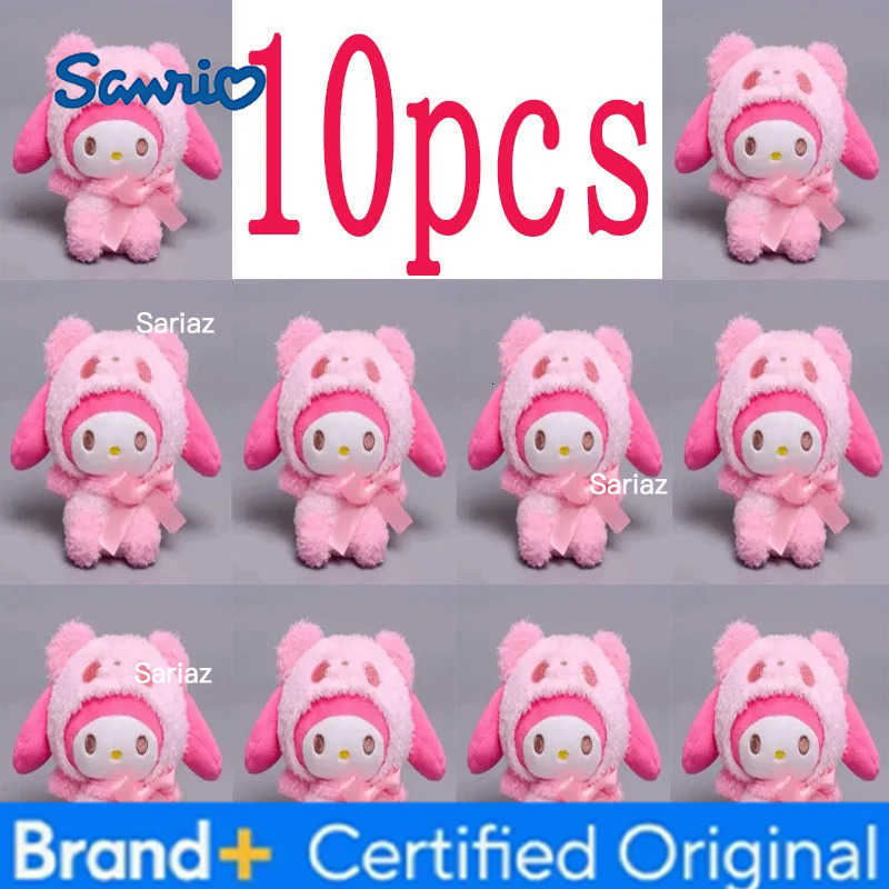 Sanrio Kawaii Keychain Plush Anime Kuromi Doll Keyring Hello Kitty Plushie Cinnamoroll KeyChains Bag Pendant Toy Gift for Girls H251225