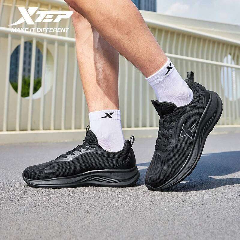 Xtep Running For Men 2025 Summer Breathable Mesh Soft-soled Shock Absorbing Lightweight Sports Shoes 875419110053 X251225
