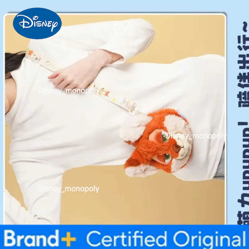 Disney The latest crossbody bag from Zootopia in 2025 a Judy Nick head-shaped doll single-shoulder bag as a birthday gift H2512251