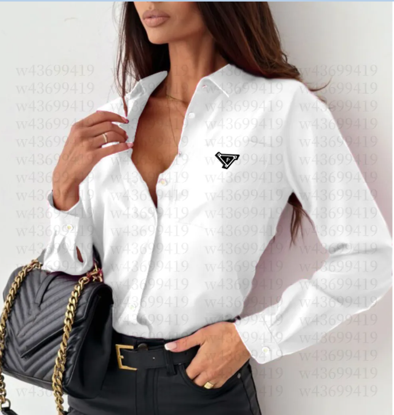 2026 new Designer Womens loose Blouses Long Shirts Classic Summer New T-Shirt Casual Long Sleeve Tops Pocket Letter Embroidery Tops