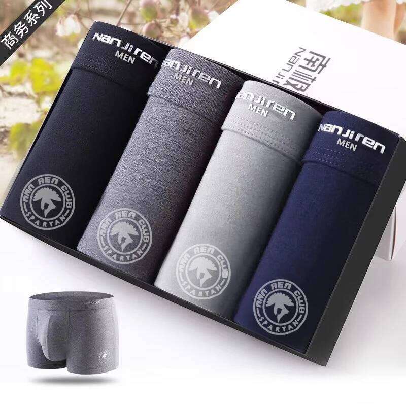 Plus Size Men Underwear Brand Man Underpants Solid Cotton Home Middle Male Boxer Shorts Sexy L-6xl X251225