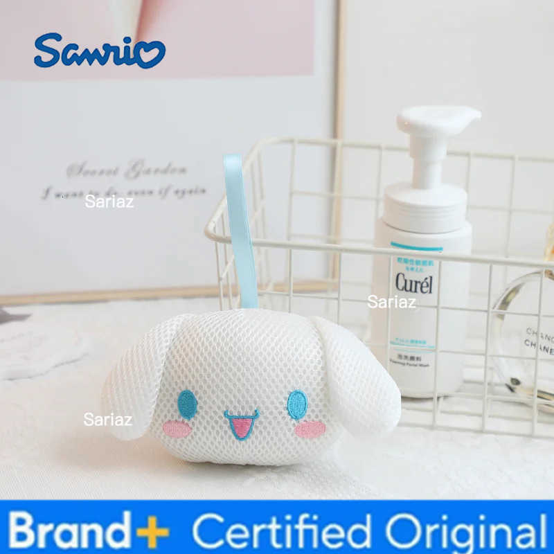 Sanrio Hangyodon Shower Mesh Foaming Sponge Soft Body Scrub Exfoliating Back Brush Skin Cleaner Bath Bubble Ball Bathing Toiletries H251225