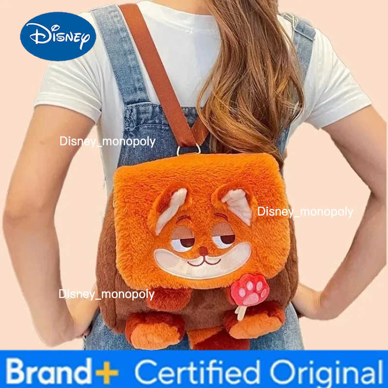 Disney Pop Zootopia 2 Doll Crossbody Bag Cute Cartoon Judy Nick Large Capacity Plush Backpack Commuter Bags Casual Fashion Gifts H251225