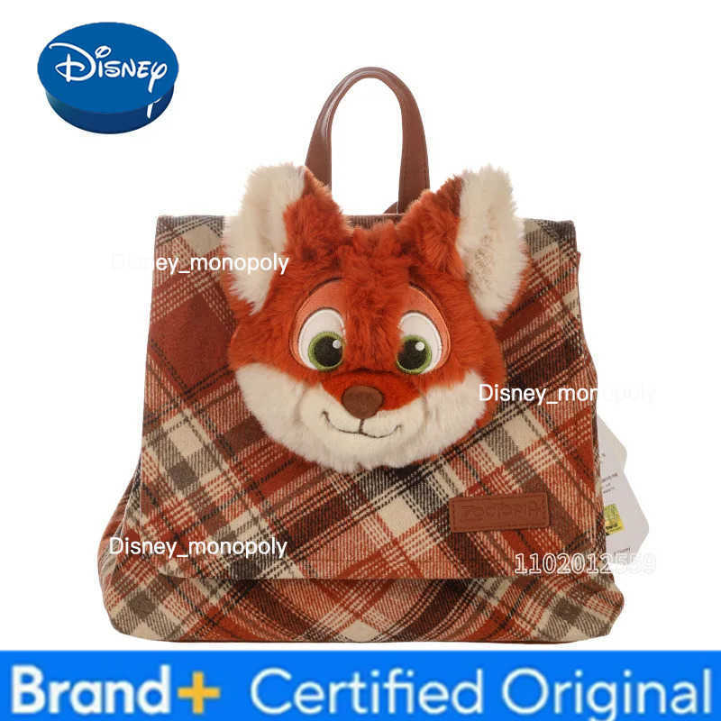 Disney Judy Nick New Womens Backpack Luxury Brand Original Womens Backpack Cartoon Fashion Casual Womens Bag Large Capacity H251225