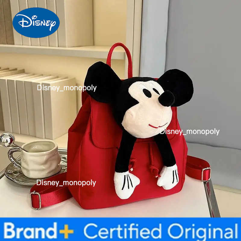 Disney 2025 Ears Kids Backpack Cute Mickey Mouse Doll Backpack Cartoon Fashionable Creative Bag Travel Bag Kids Gift H251225