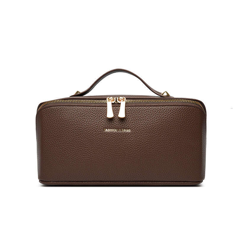 Amazon Cross-Border New Lychee Pattern Makeup Large Capacity High-Value Cosmetic Storage Travel Toiletry Bag