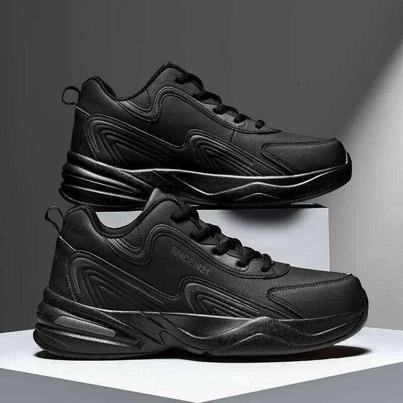 Men Sports Running Shoes Outdoor Walking Soft Casual Sneakers Fashion Designer Leather Sneaker Waterproof Men's Tennis Masculina X251225