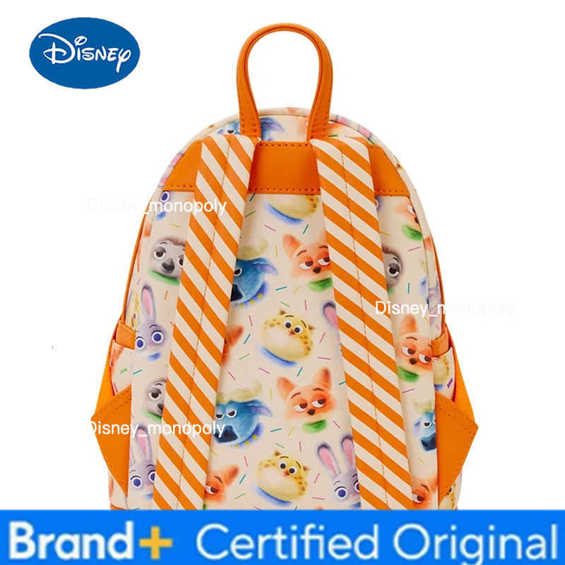 Disney Zootopia 2 Nick Fox Mini Backpack With 3D Ears Candy Sprinkle Pattern - Flash Chief Bogo Benjamin Clawhauser H251225